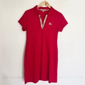 Authentic Red Burberry Dress
